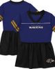 Outerstuff Toddler Outerstuff Purple Baltimore Ravens Stadium Lights V-Neck Fashion Football Jersey Dress  - 1