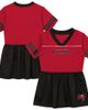 Outerstuff Toddler Outerstuff Red Tampa Bay Buccaneers Stadium Lights V-Neck Fashion Football Jersey Dress  - 1