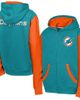 Outerstuff Youth Outerstuff Aqua Miami Dolphins Stadium Colorblock Full-Zip Hoodie  - 1
