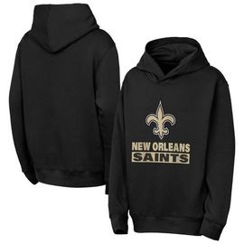 Outerstuff Youth Outerstuff Black New Orleans Saints Back to Basics Hoodie 