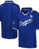Outerstuff Youth Outerstuff Blue Los Angeles Dodgers Y2 Tech Stadium Fashion Collar T-Shirt  - 1