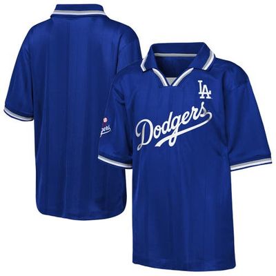 Outerstuff Youth Outerstuff Blue Los Angeles Dodgers Y2 Tech Stadium Fashion Collar T-Shirt 