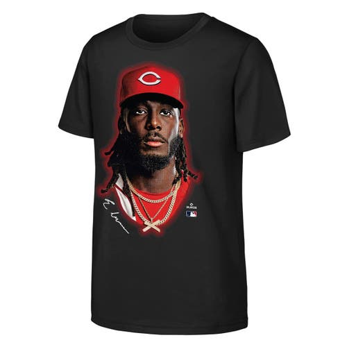 Outerstuff Youth Outerstuff Elly De La Cruz Black Cincinnati Reds Headliner T-Shirt 