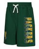 Outerstuff Youth Outerstuff Green Green Bay Packers Audible Fleece Shorts  - 1