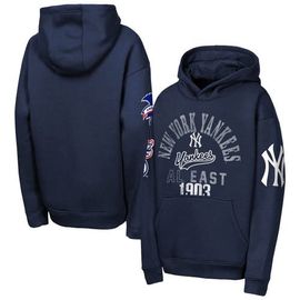 Outerstuff Youth Outerstuff Navy New York Yankees Premium Sweep Fleece Hoodie 