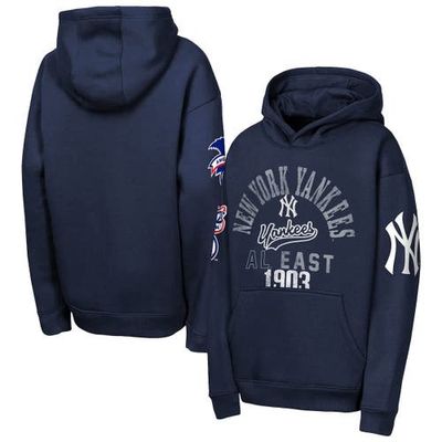 Outerstuff Youth Outerstuff Navy New York Yankees Premium Sweep Fleece Hoodie 