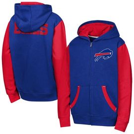 Outerstuff Youth Outerstuff Royal Buffalo Bills Stadium Colorblock Full-Zip Hoodie 