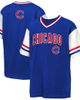 Outerstuff Youth Outerstuff Royal Chicago Cubs Big League Base Runner Ringer T-Shirt  - 1