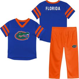 Outerstuff Youth Outerstuff Royal Florida Gators Red Zone Two-Piece V-Neck Top and Pants Set 