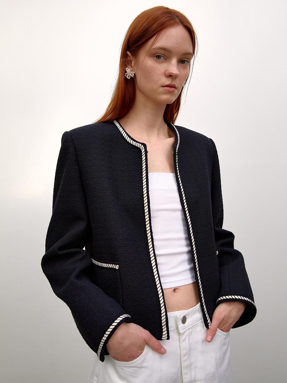 OVEOF Dion Tweed Jacket - Black