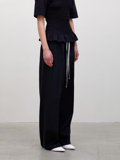 OVEOF Evie Color Block String Pants - Black