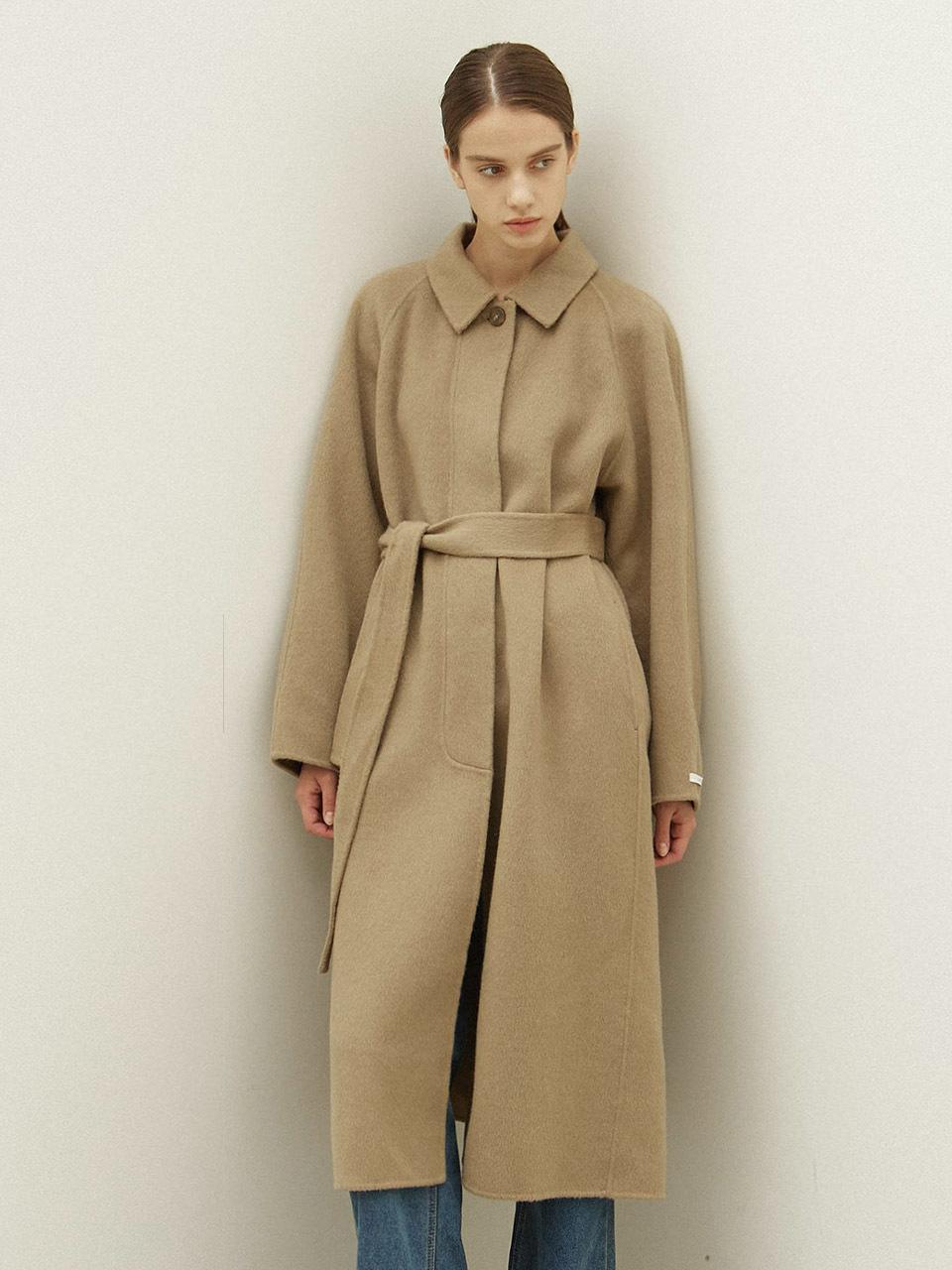 OVEOF Raglan Handmade Wool Coat [Khaki]