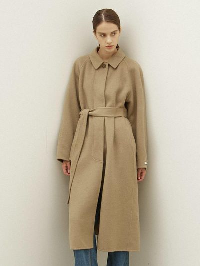 OVEOF Raglan Handmade Wool Coat [Khaki]