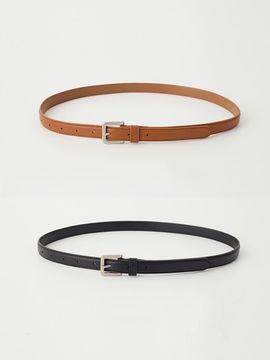 OVEOF Square Buckle Cowhide Leather Belt