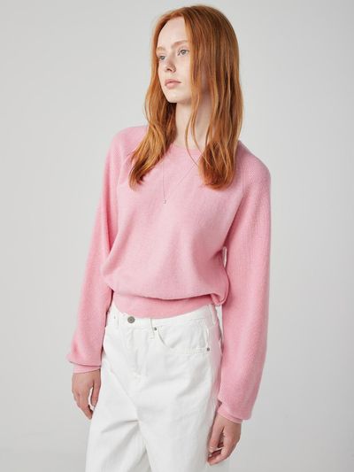 OVEOF Wool Cashmere Raglan Knit [Pink]