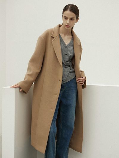 OVEOF Wool Oversized Drop-shoulder Coat