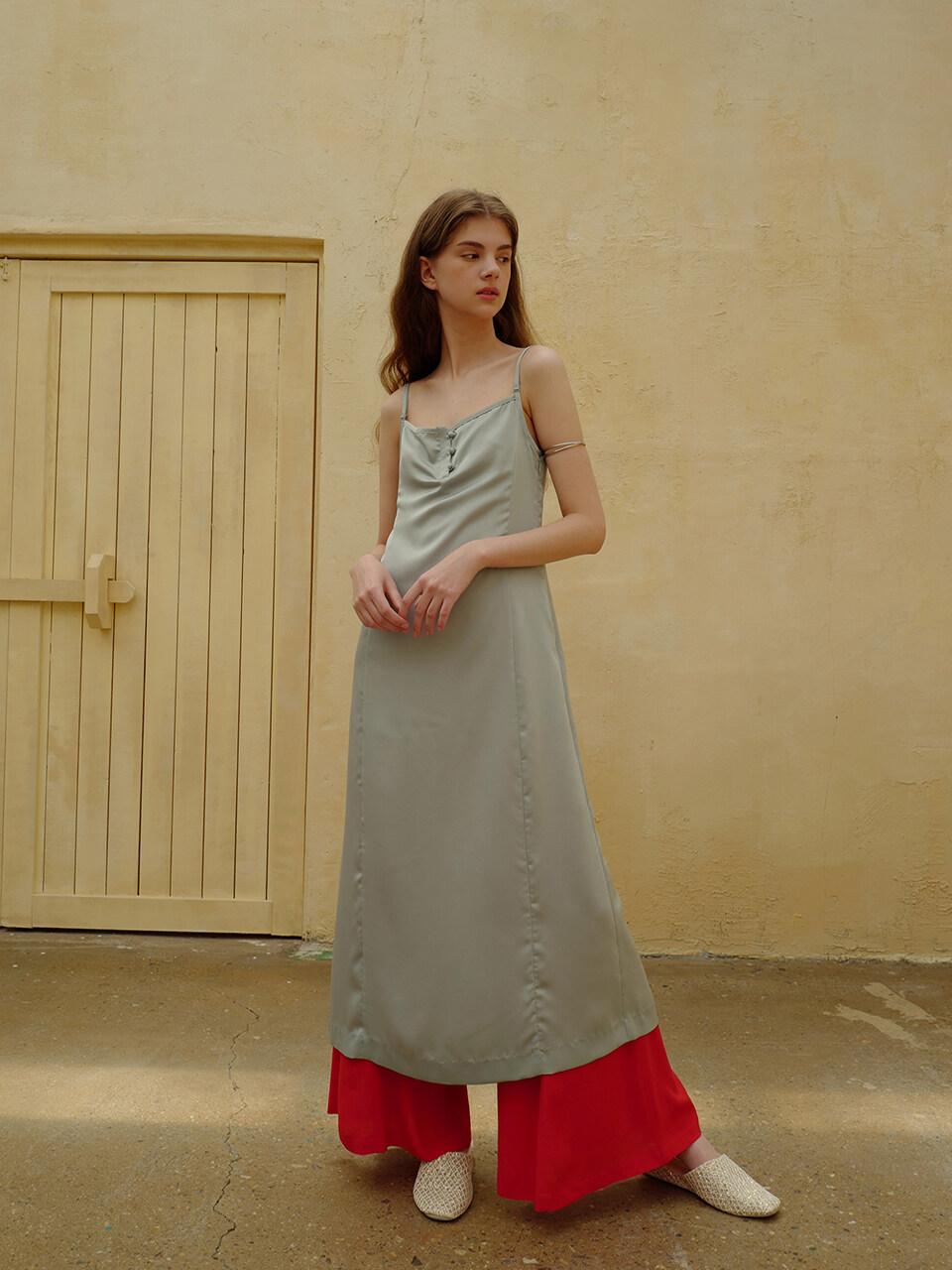 overdueflair Glossy Slip Dress_Mint