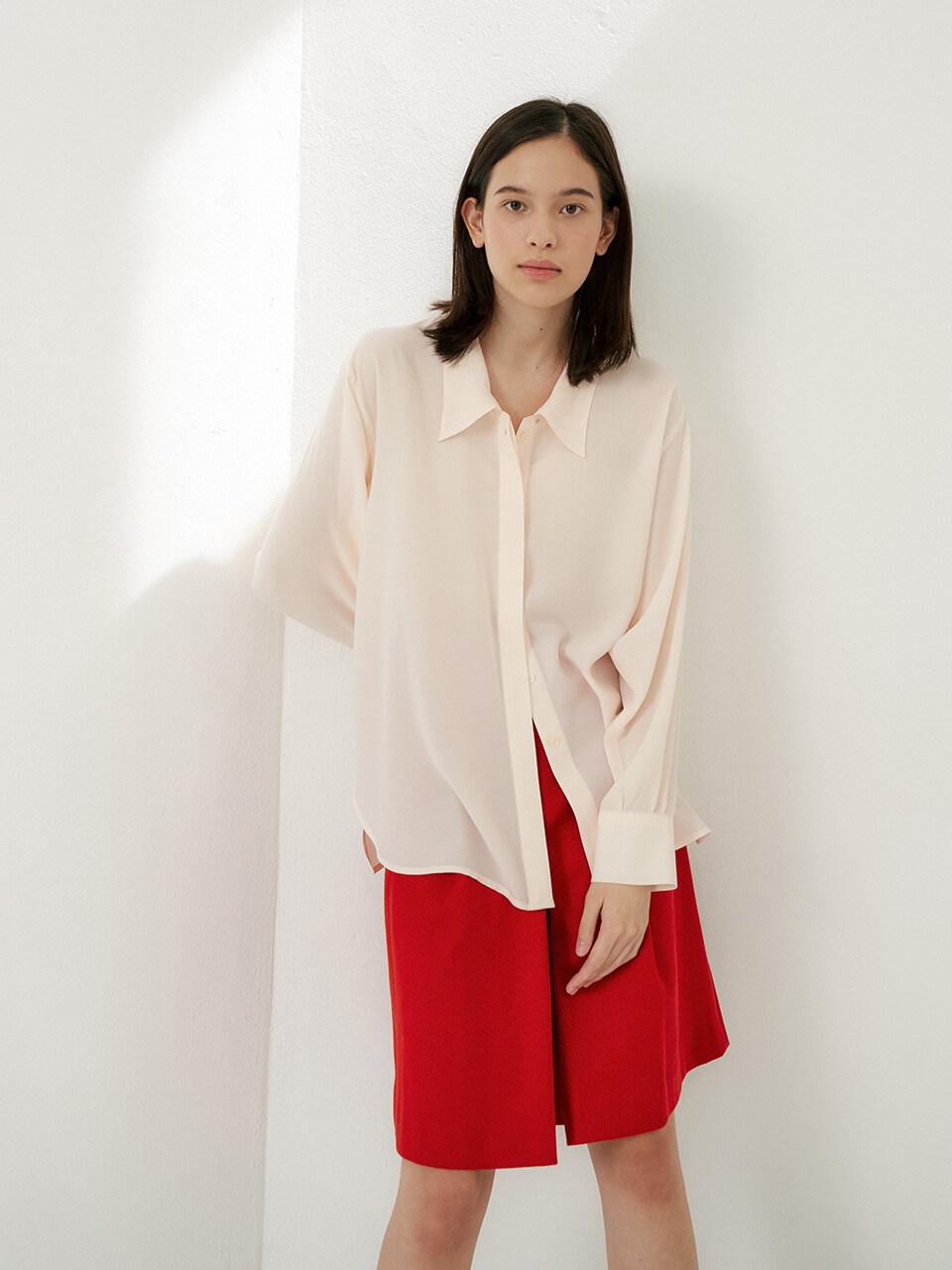 overdueflair Mist Blouse PeachSalmon Pink