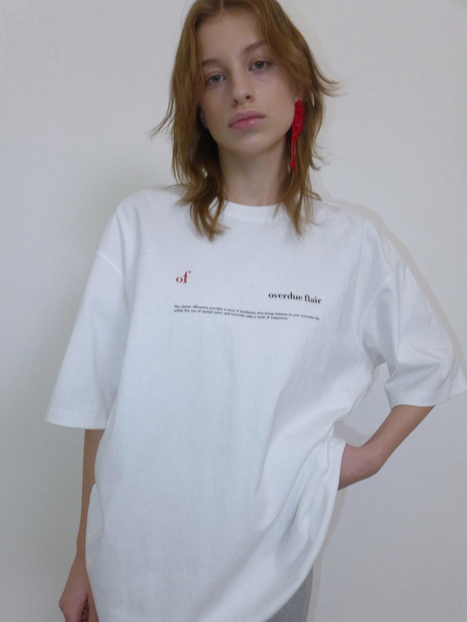 overdueflair Overdueflair Lettering T - White