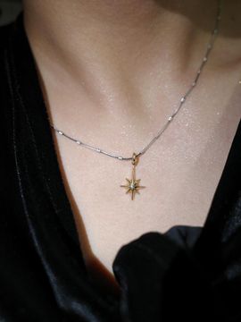 OVERGREY Sterling Silver Asymmetrical Polaris Necklace