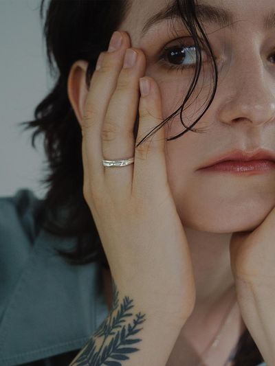OVERGREY Waves Statement Ring