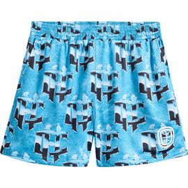 OVERTIME OVERTIME Cold Hearts Badge Mesh Shorts