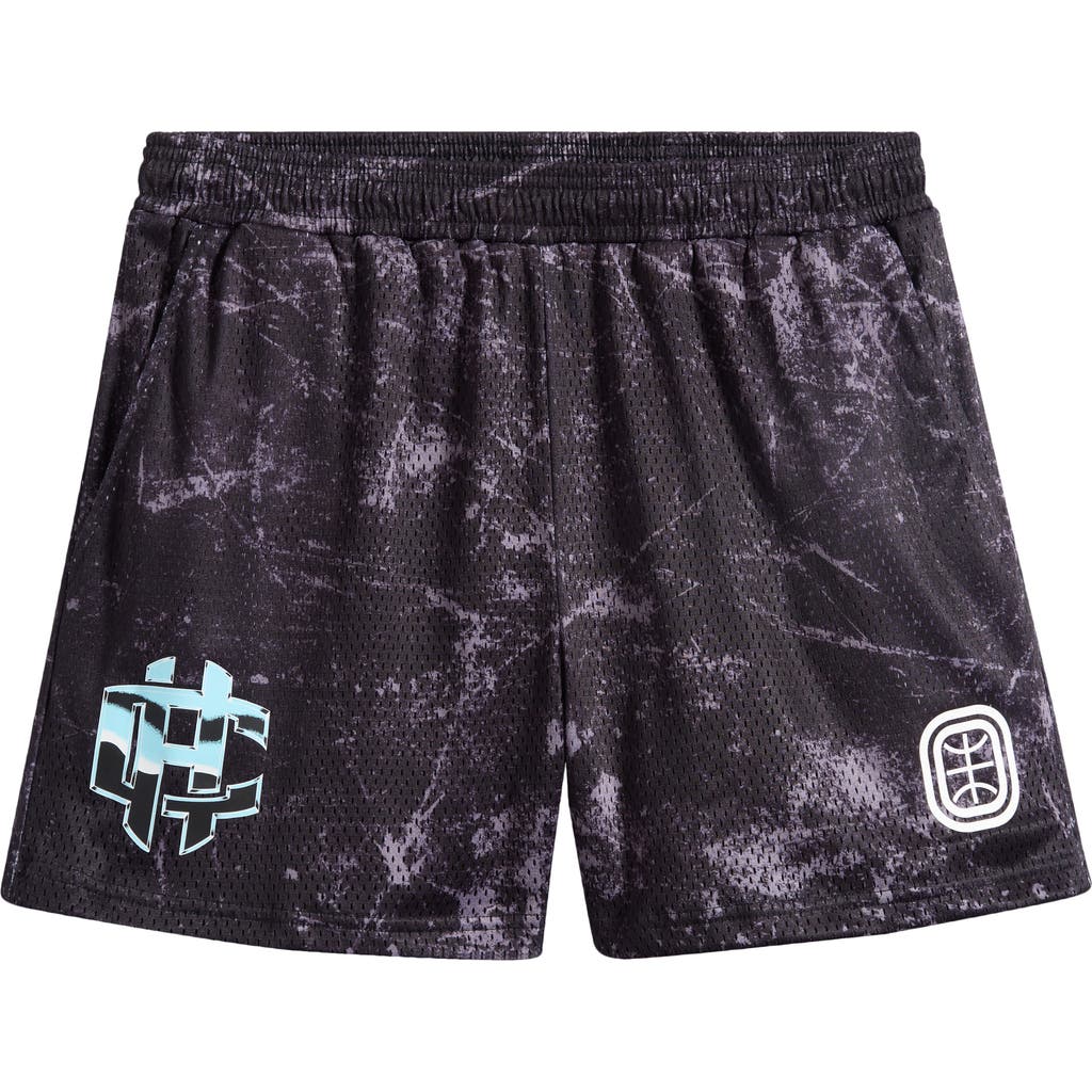 OVERTIME OVERTIME Cold Hearts Iced Mesh Shorts