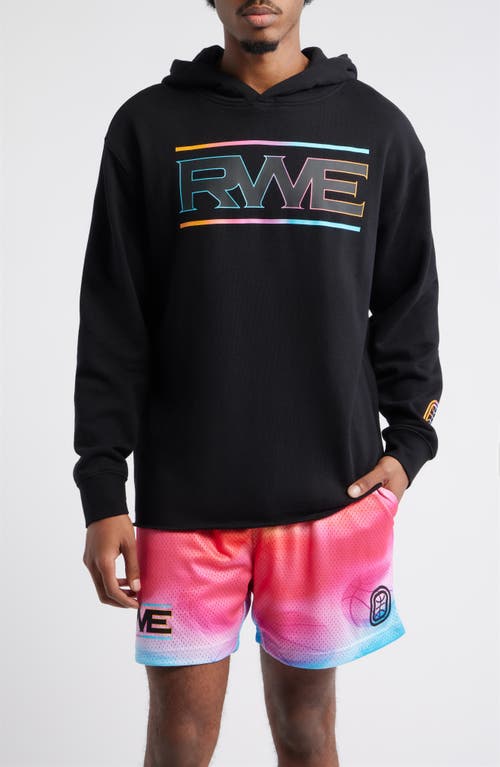 OVERTIME OVERTIME Elite RWE Oversize Raw Edge Tie Dye Logo Hoodie