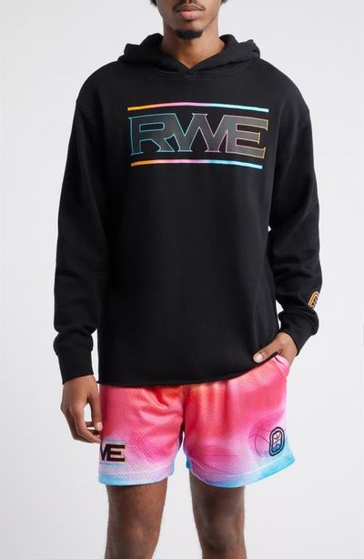 OVERTIME OVERTIME Elite RWE Oversize Raw Edge Tie Dye Logo Hoodie