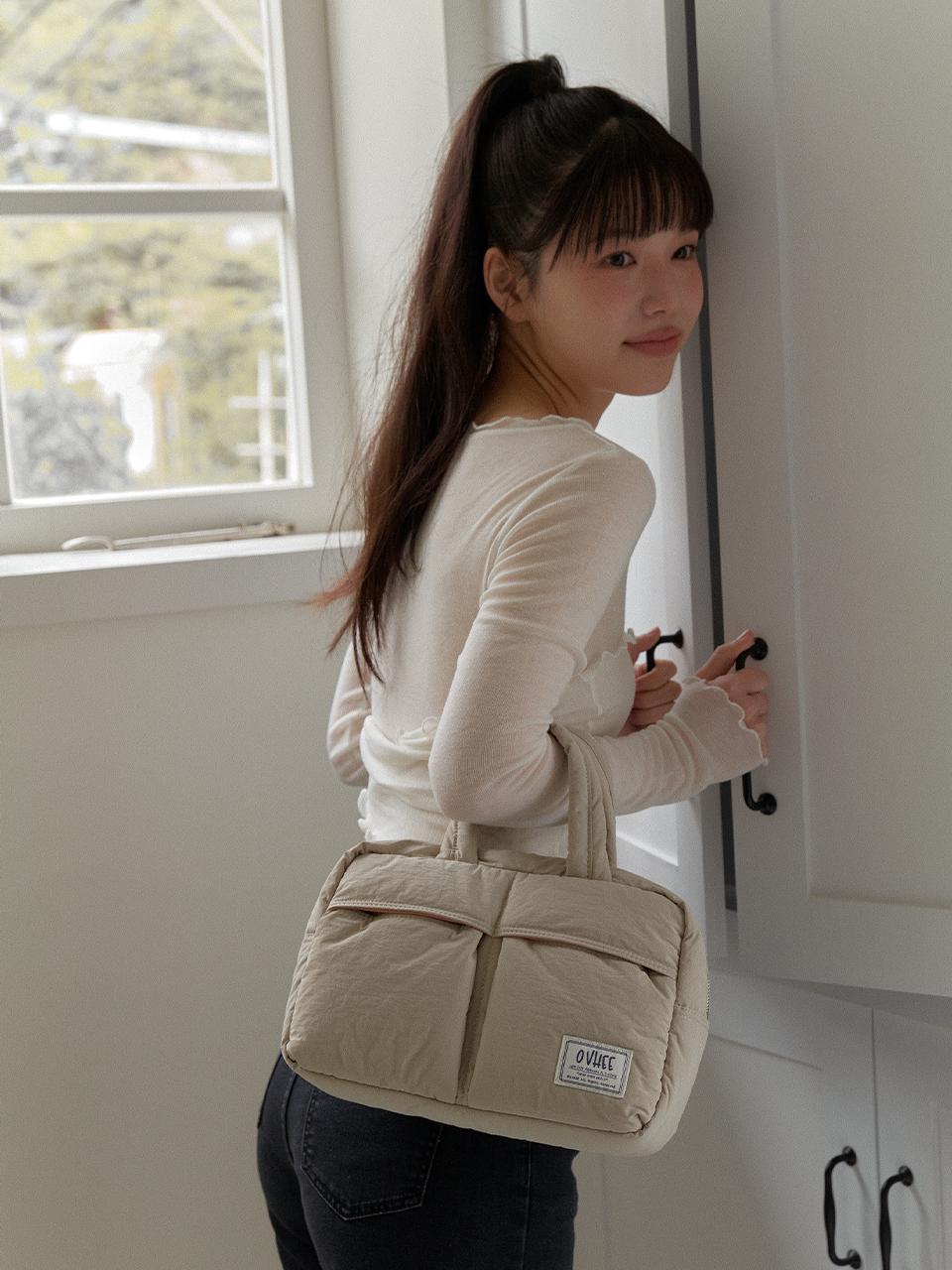 OVHEE Betty Nylon Tote Bag _ Sand Beige