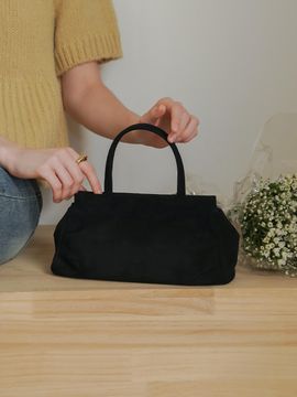 OVHEE Moko Suede Mini Tote Bag - Black