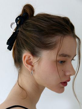 OVLA Double Frill Ribbon Hair Clip