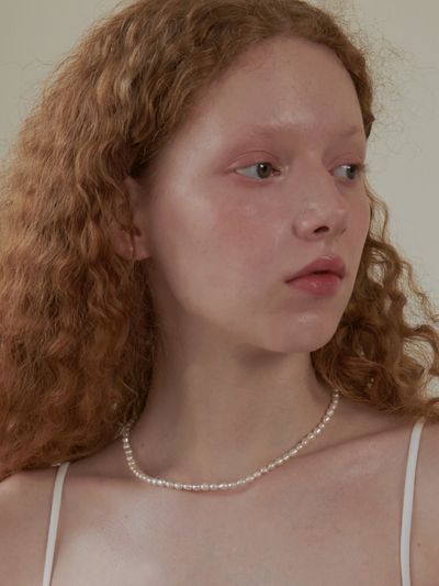 OVT-U [925 Silver] Classic Mini Freshwater Necklace
