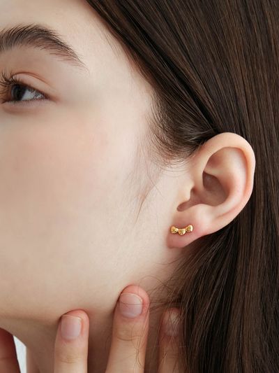 OVT-U [925 Silver] Daily Mini Heart Earring B