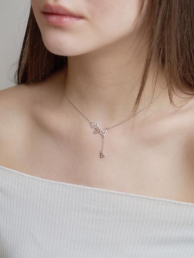 OVT-U [925 Silver] Deary Love Heart Necklace