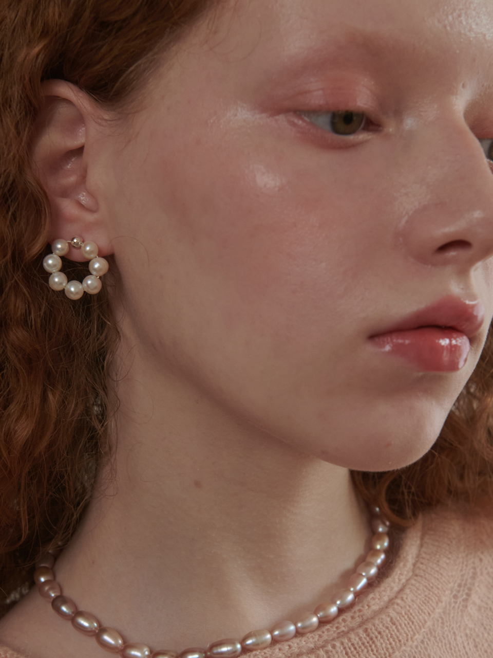 OVT-U Freshwater Pearl Wreath Earring_2 Colors