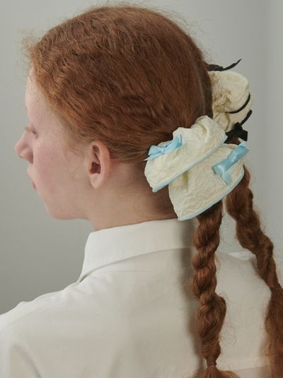 OVT-U Ribbon Wrinkle Scrunchie