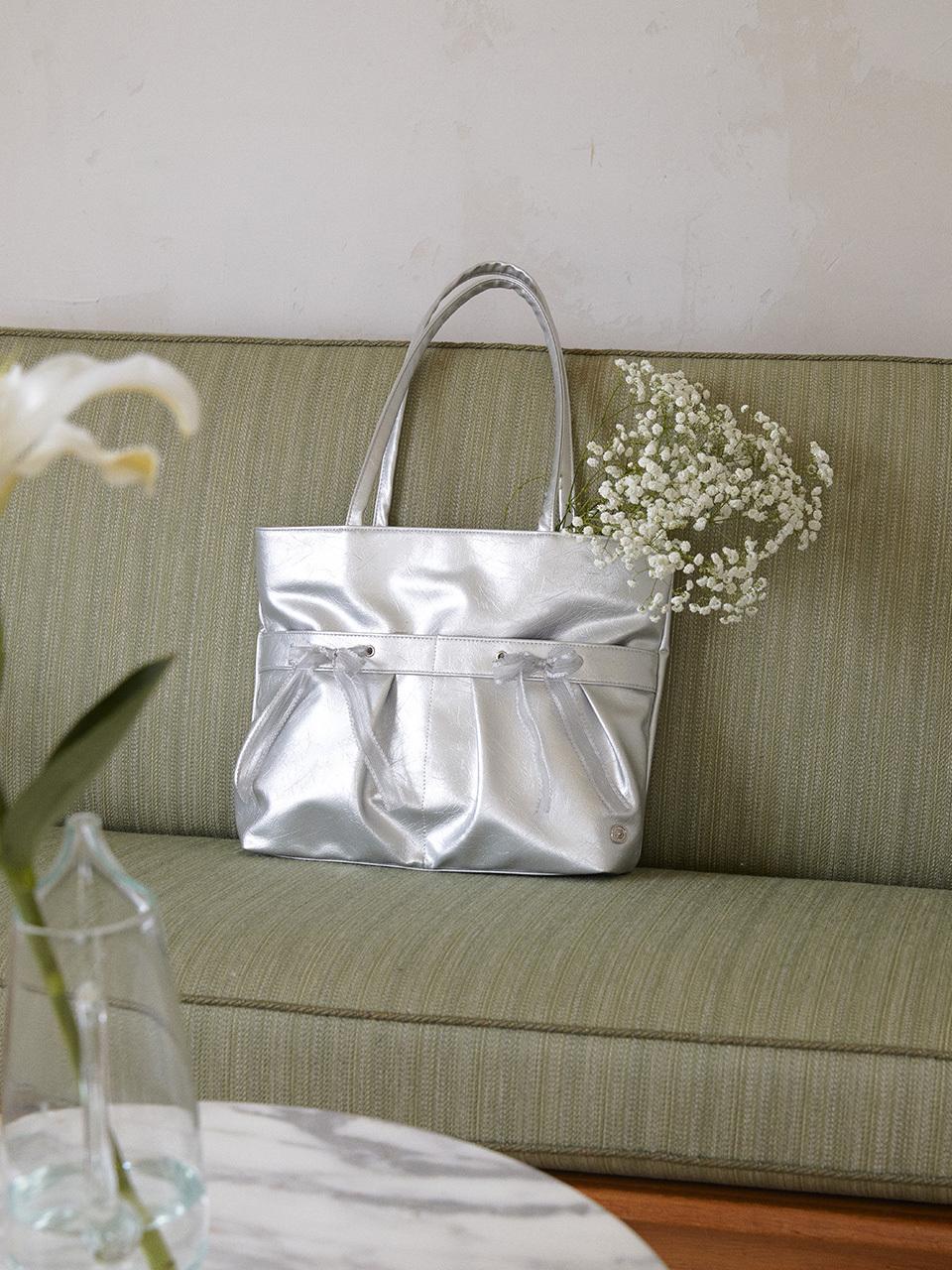 ovuni Easy ribbon bag_silver