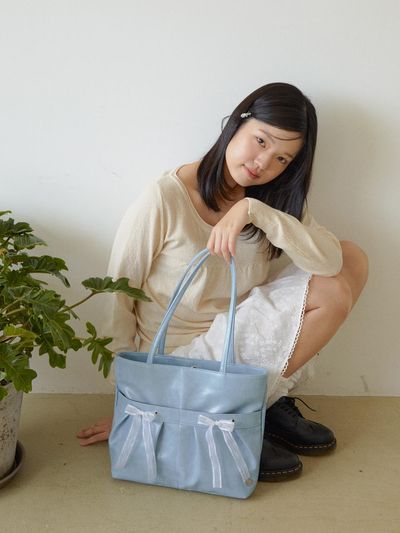 ovuni Easy ribbon bag_vintage blue