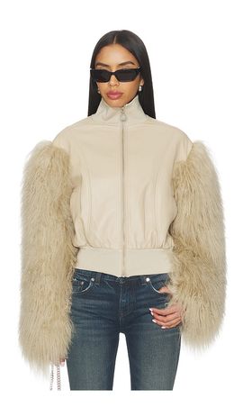 OW Collection OW Collection Bex Fur Jacket