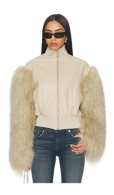OW Collection OW Collection Bex Fur Jacket