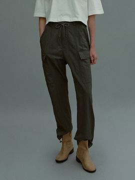 OWN FEATURE COLOUR.OFC Jogger Silhouette Pants_Deep Khaki