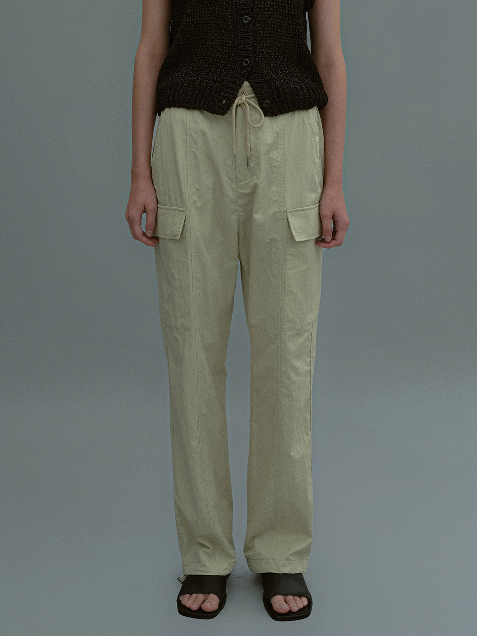 OWN FEATURE COLOUR.OFC Jogger Silhouette Pants_Light Khaki
