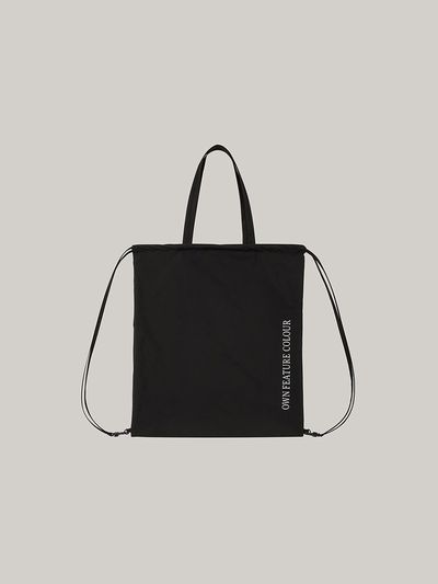 OWN FEATURE COLOUR.OFC Rain Cover String Bag (black)