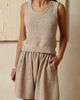 oyun oyun Angled Rib Crochet Vest - 3
