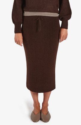 oyun oyun Column Rib Skirt