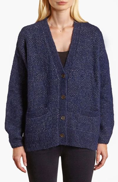 oyun oyun Handknit Basketweave Cardigan