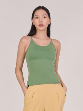 ozez Basic Modal Cotton Stretch Camisole [Hunt Green] (OZTI4022)