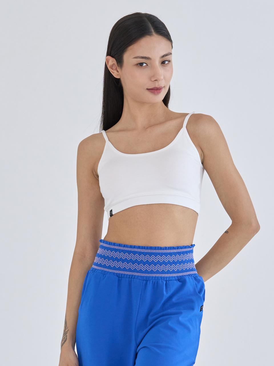 ozez Basic Modal Lightweight Slim Fit Bra Top [Cream] (OZTB5023)