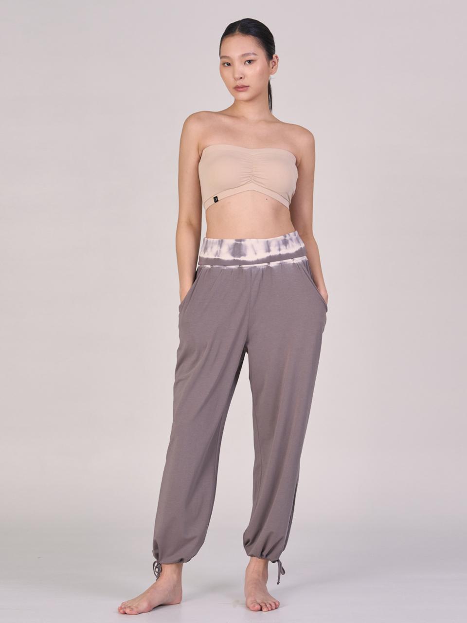 ozez Waist Tie String Lightweight Pants [Gray] (OZPG6027)